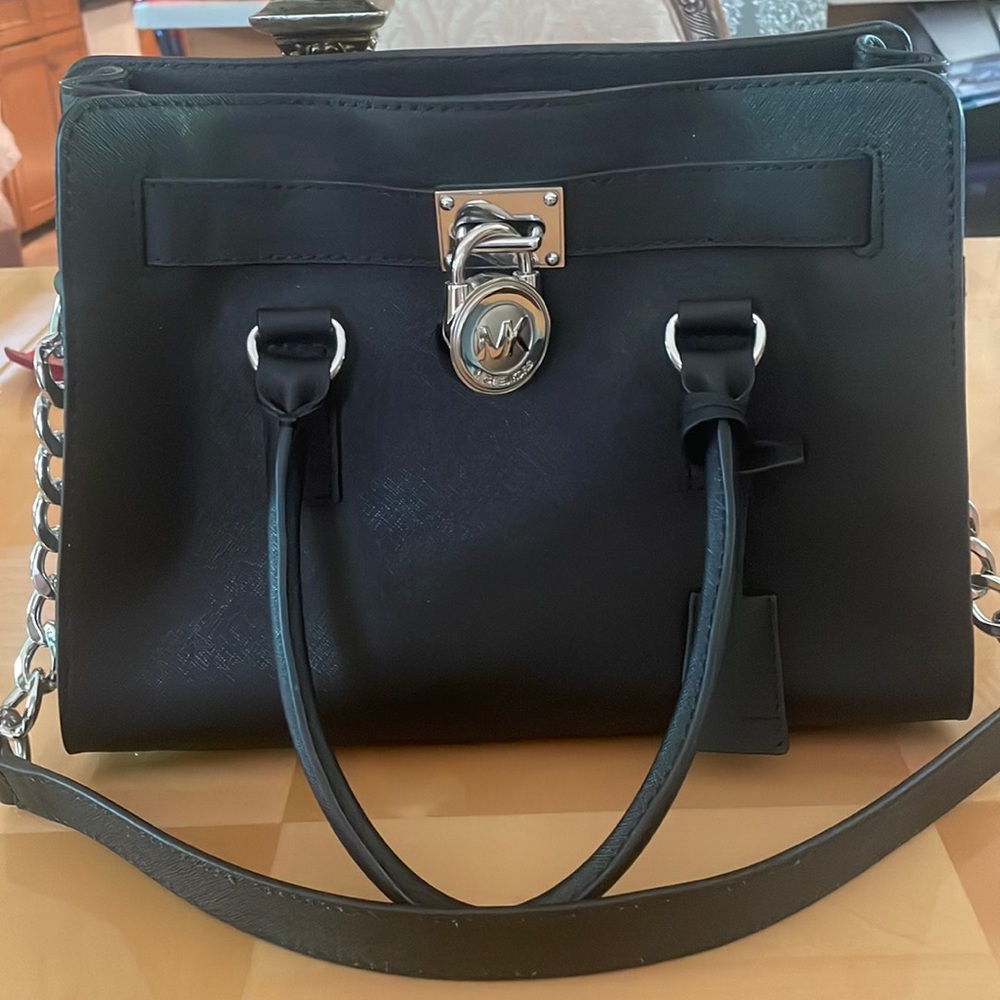 Authentic Michael Kors Hamilton Medium Lock & Key Satchel